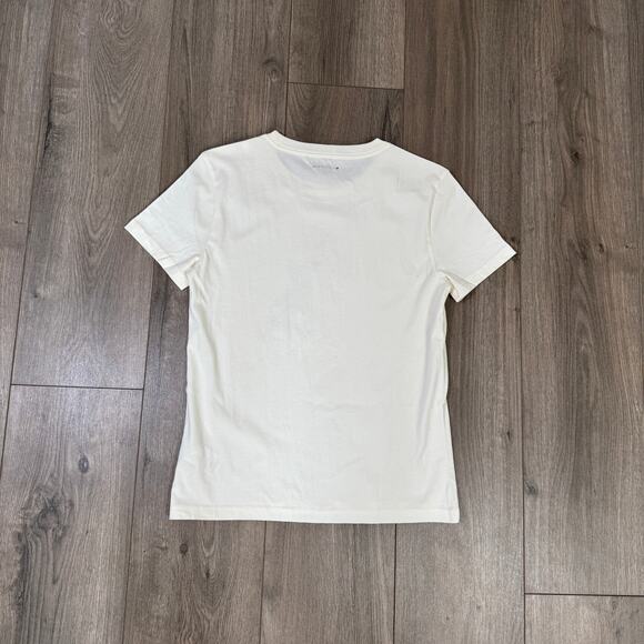 J.Crew Classic-Fit Meow Graphic T-shirt WMNS XS Cream Red Short Sleeve Crew Neck - Picture 6 of 8